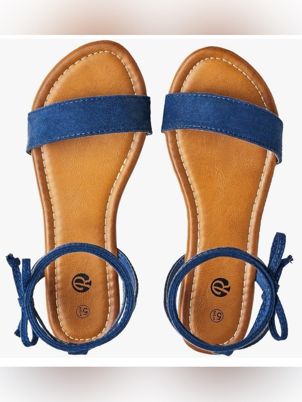 Rekayla Blue Lace-Up Gladiator Sandals Size 7
